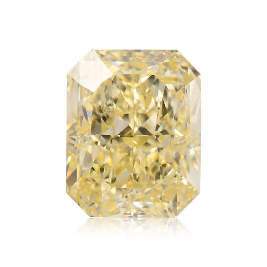 3,09 Karat Fancy Yellow Radiant IF GIA