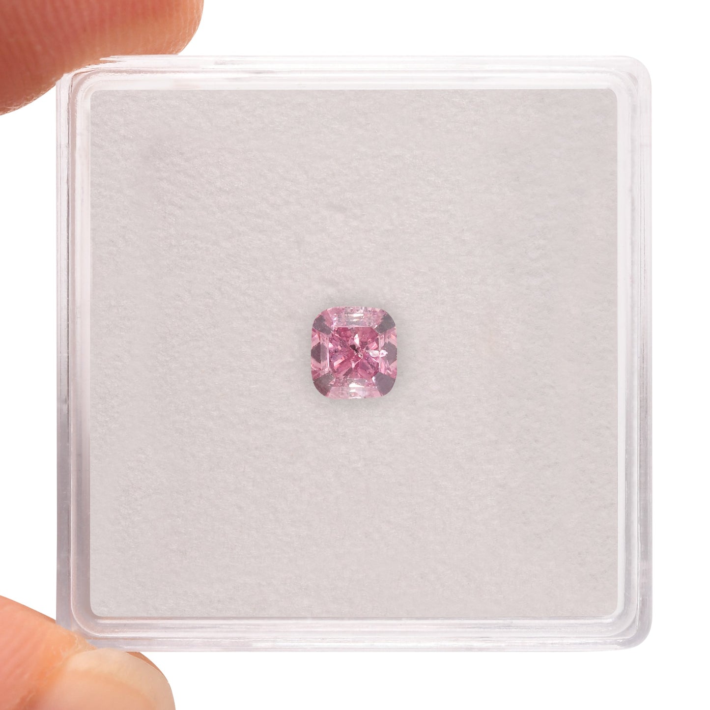 0,50 Karat Fancy Intense Pink Cushion Diamond I1 GIA