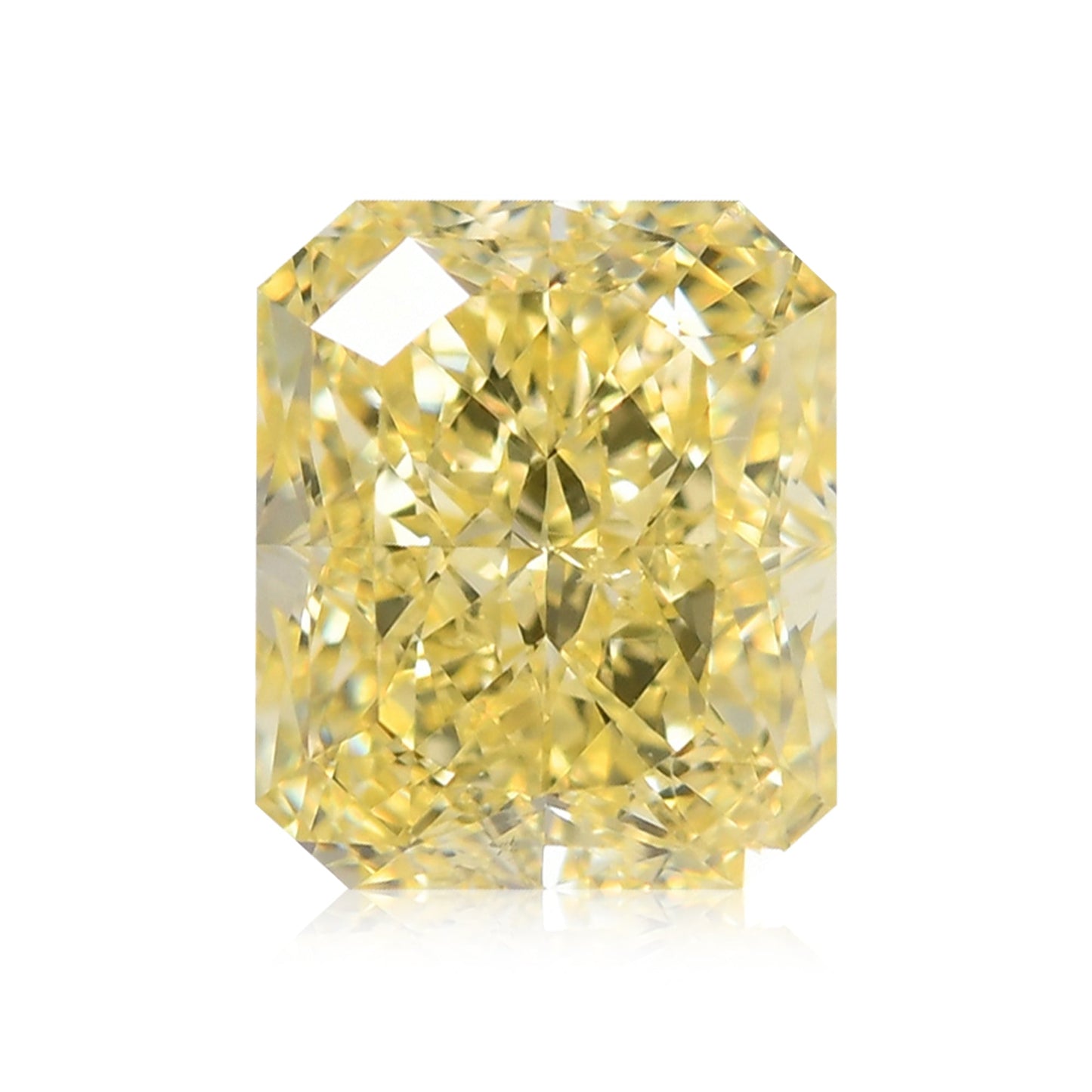 1.00 Carat Fancy Yellow Radiant Diamond SI1 GIA