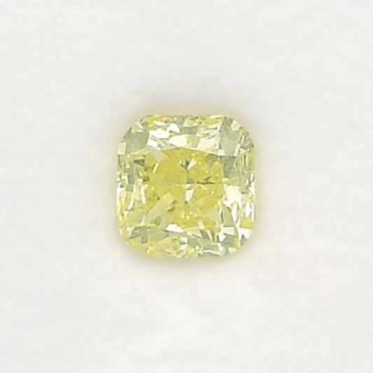 0.65 Carat Fancy Green Yellow Radiant Diamond (SI1) GIA