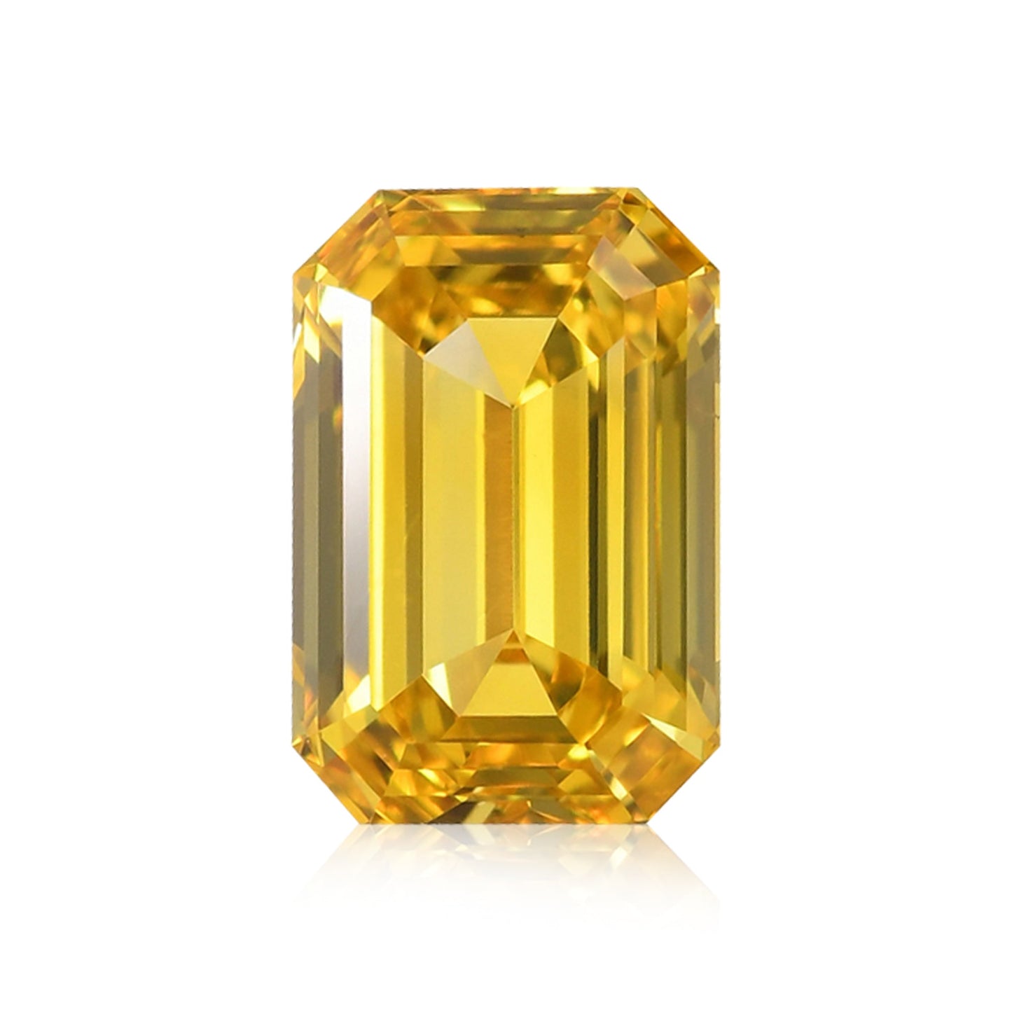 1.08 Carat Fancy Vivid Yellow Emerald Diamond SI1 GIA