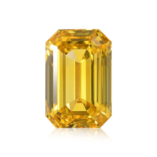 1,08 Karat Fancy Vivid Yellow Emerald Diamond SI1 GIA