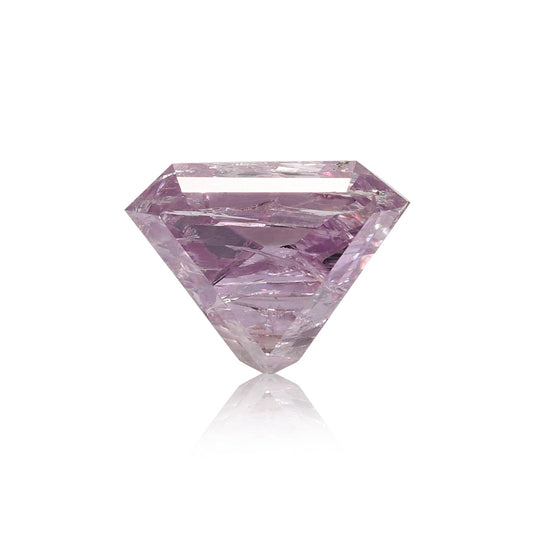 1,02 Karat Fancy Pink Purple Triangle Diamond (I1) GIA