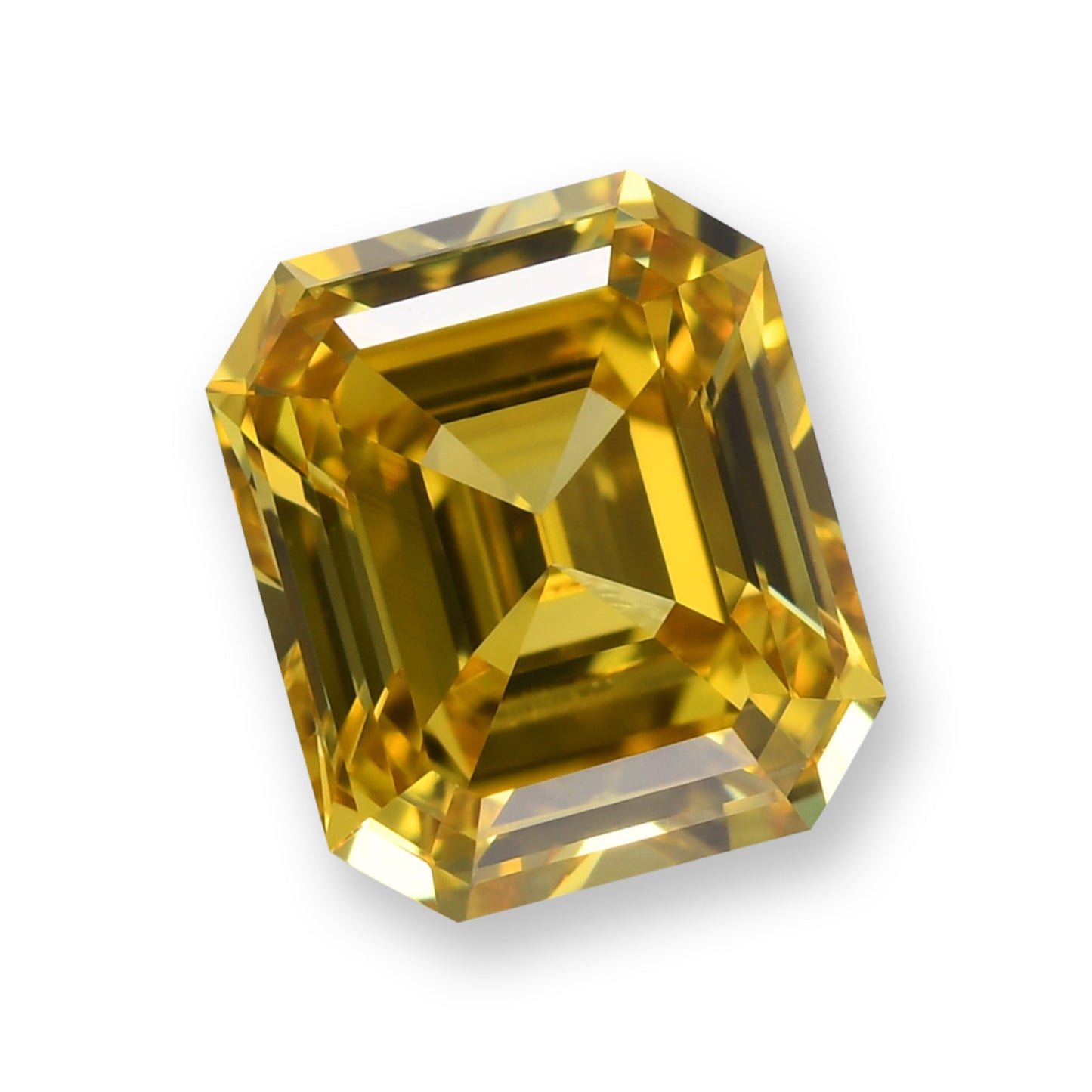 0.71 Carat Fancy Vivid Yellow Emerald Diamond VS2 GIA