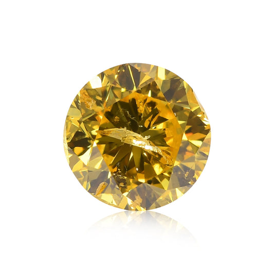 1,03 Karat Fancy Vivid Yellow Brillant (I1) GIA