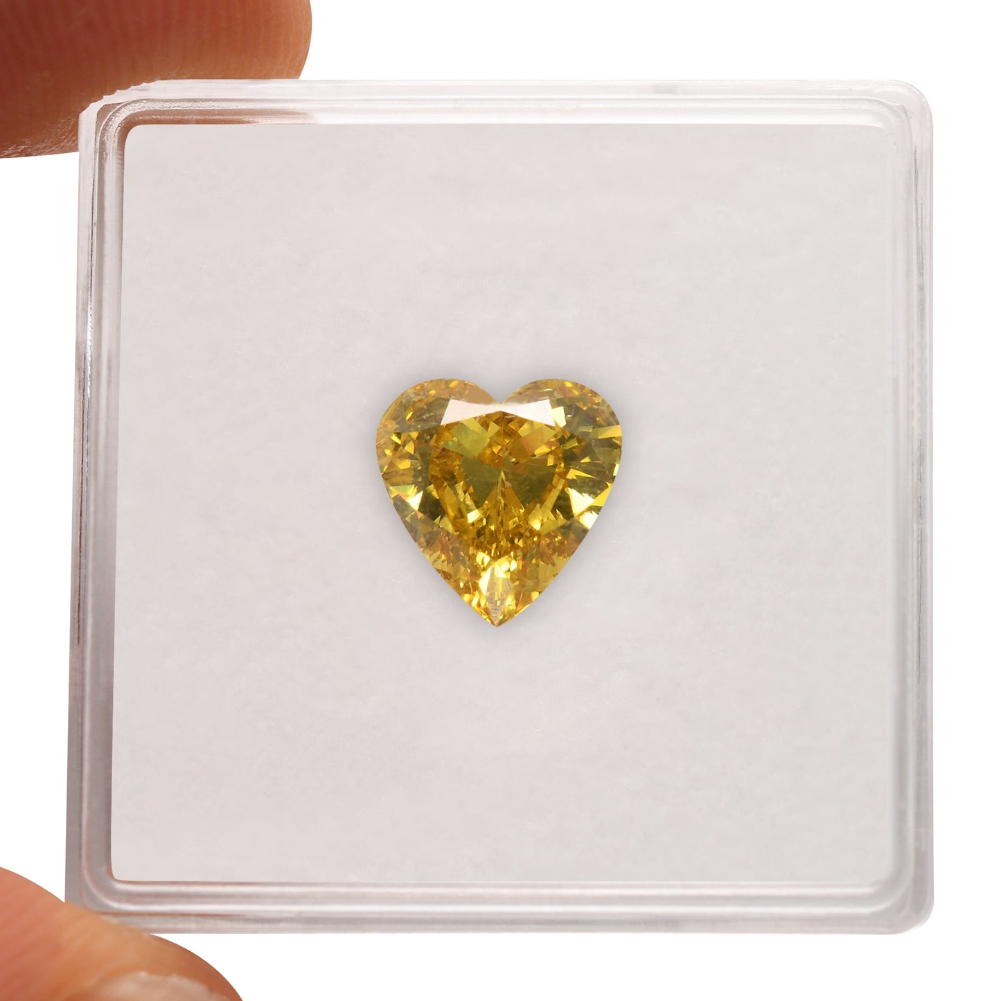 1.70 Carat Fancy Vivid Yellow HEART Diamond VS1 GIA