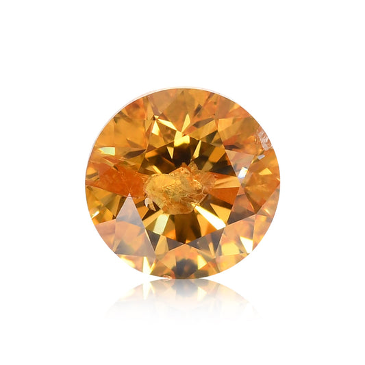 0,42 Karat Fancy Vivid Orange Yellow Brillant (I1) GIA