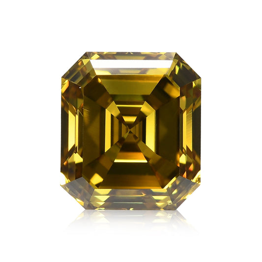 2,03 Karat Fancy Deep Brown Greenish Yellow Emerald Diamond SI1 GIA