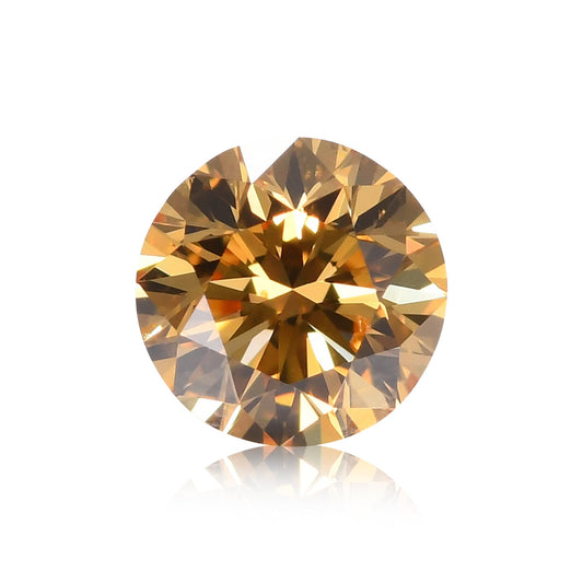 0,30 Karat Fancy Yellow Orange Runder Brillanter Diamant SI1 GIA