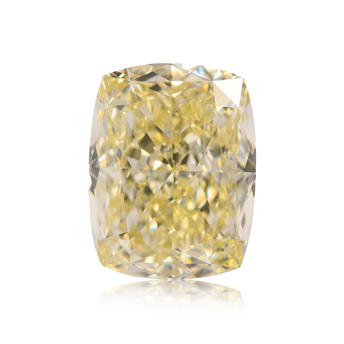 1,51 Karat hellgelber Kissen-Diamant, IF GIA
