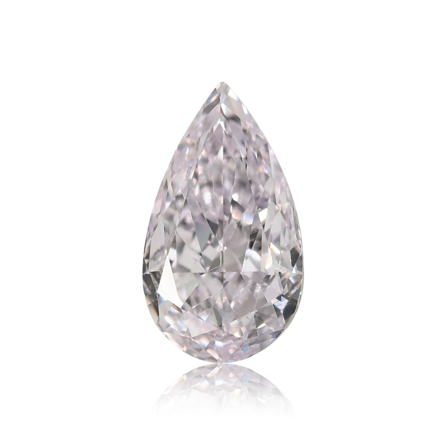 0.50 Carat Very Light Pink Pear Diamond VS2 GIA