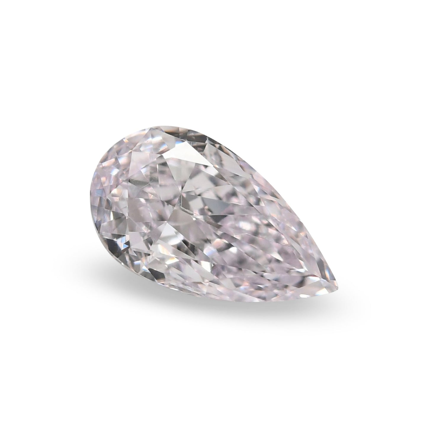 0.50 Carat Very Light Pink Pear Diamond VS2 GIA
