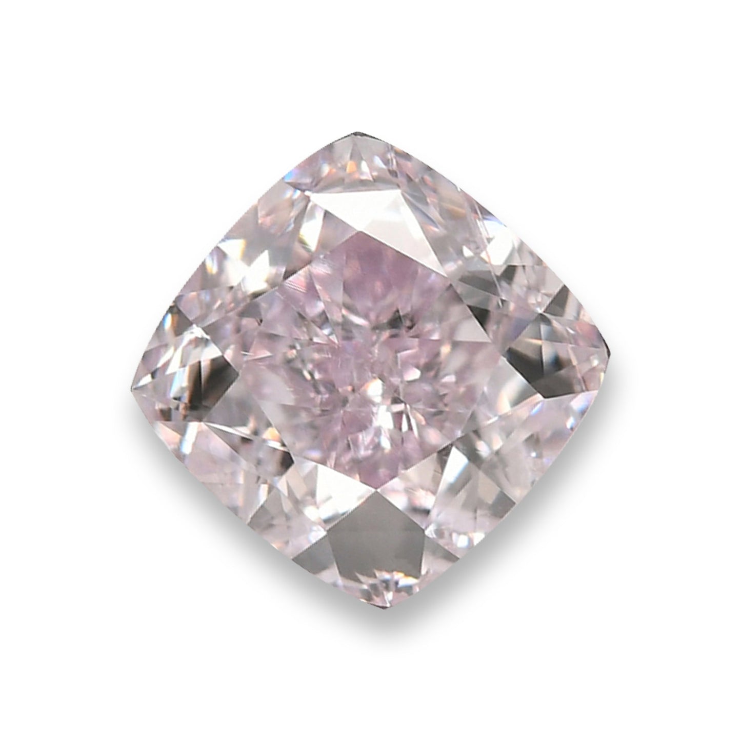 0.82 Carat Fancy Light Purplish Pink Cushion Diamond SI2 GIA