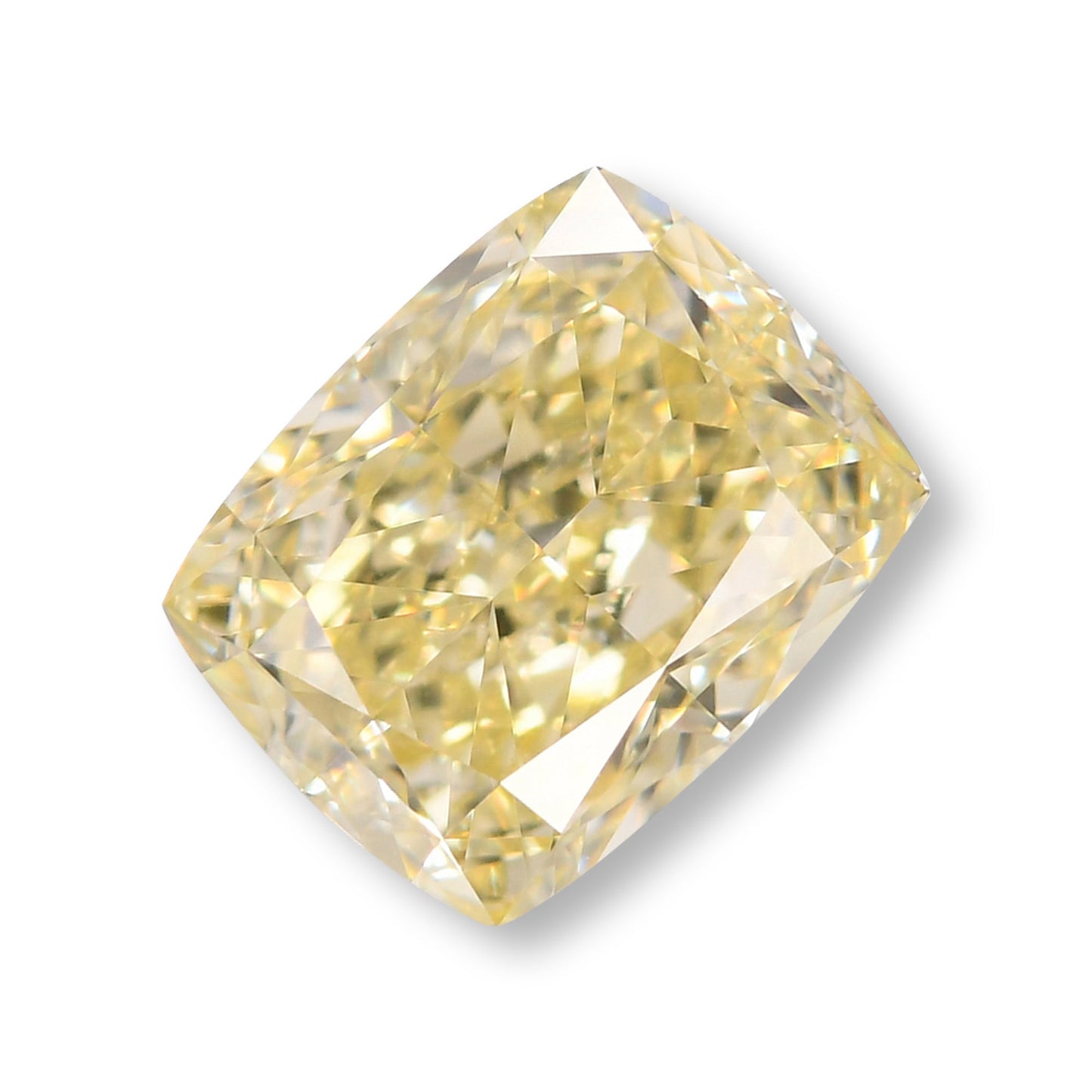 1,05 Karat Fancy Light Yellow Cushion Diamond VS2 GIA