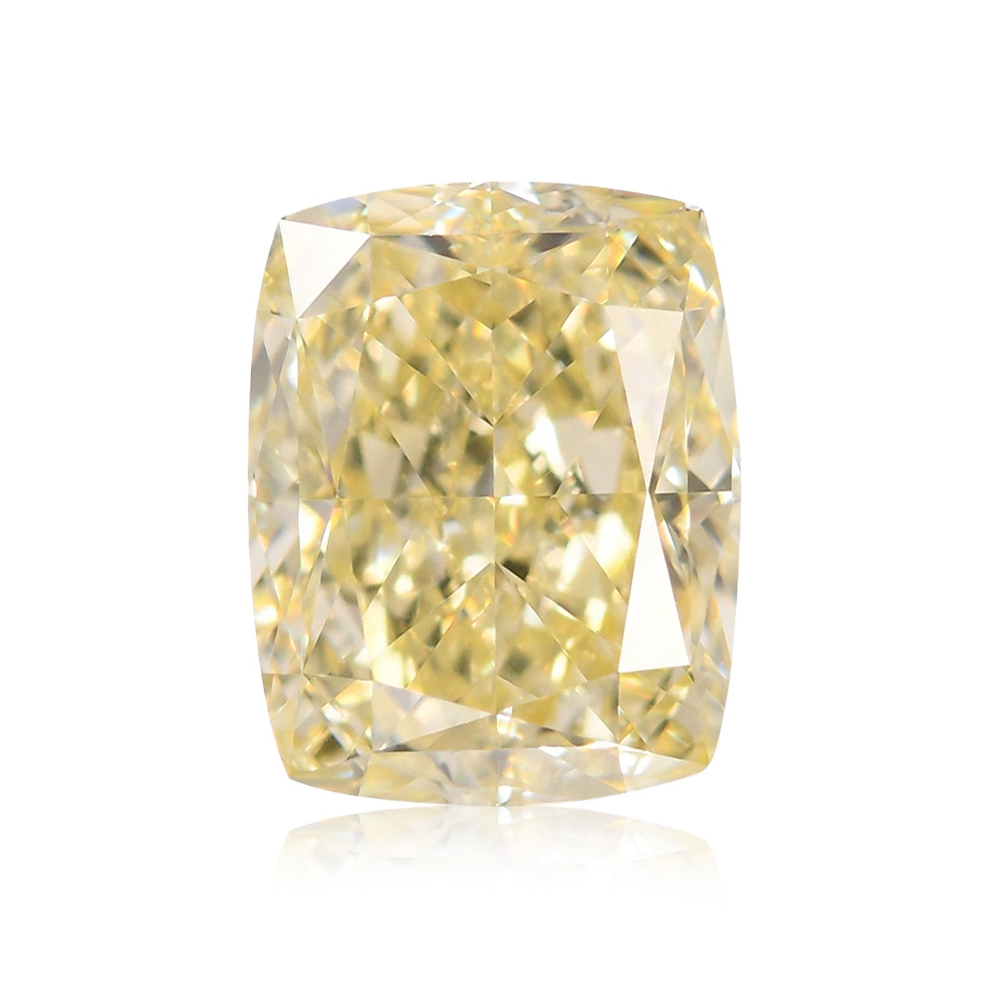 1,05 Karat Fancy Light Yellow Cushion Diamond VS2 GIA
