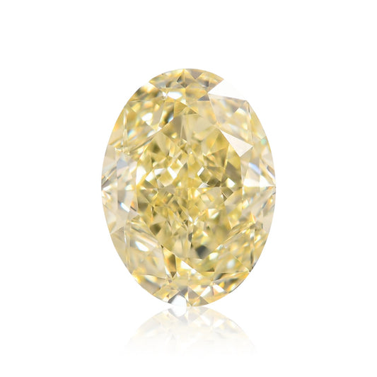 1,21 Karat Fancy Light Yellow Ovaler Diamant VS1 GIA