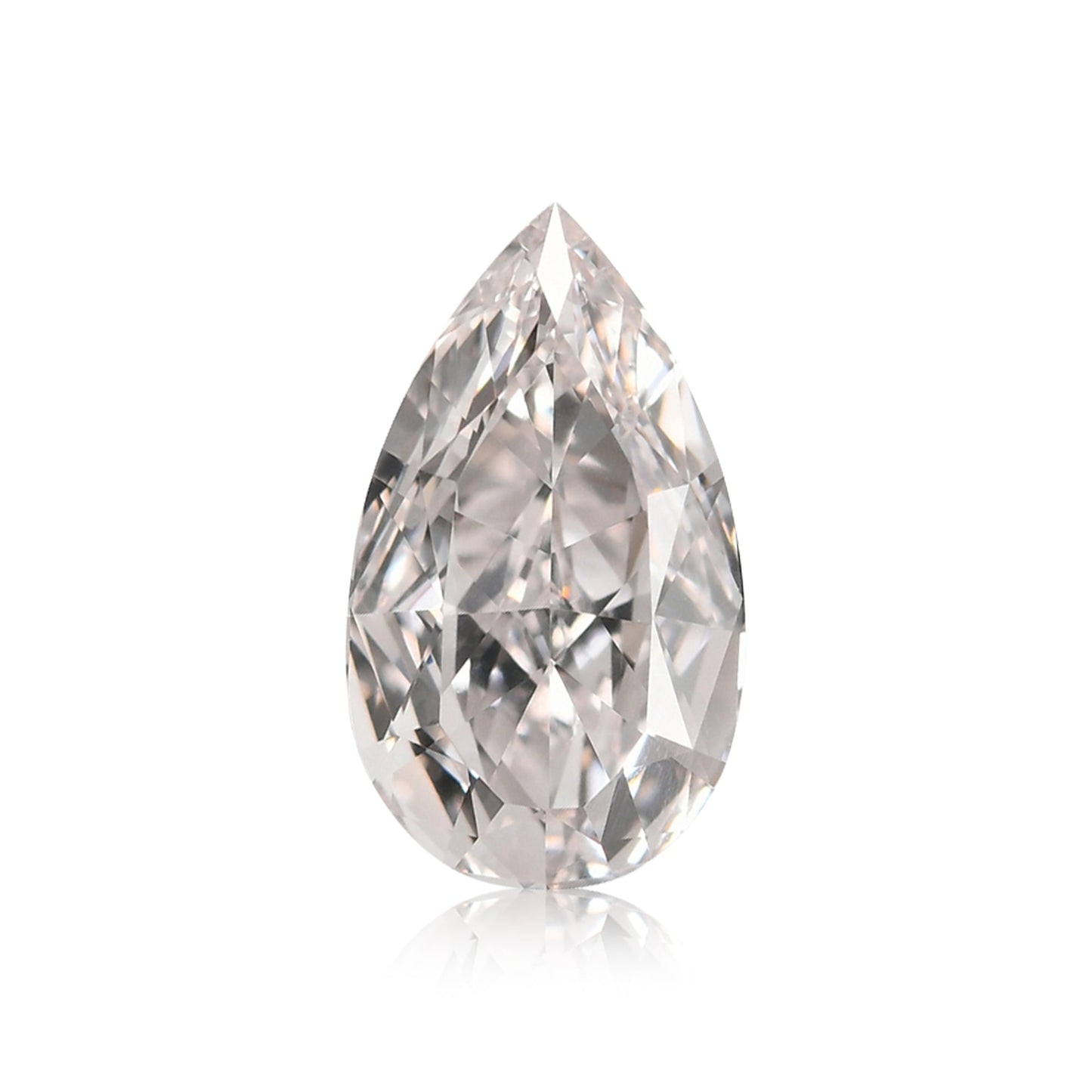 0.65 Carat Faint Pink Pear Diamond VVS1 GIA
