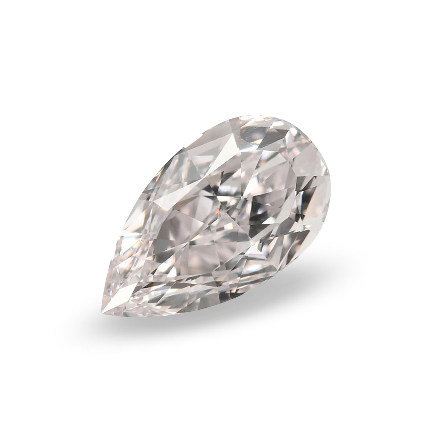 0.65 Carat Faint Pink Pear Diamond VVS1 GIA