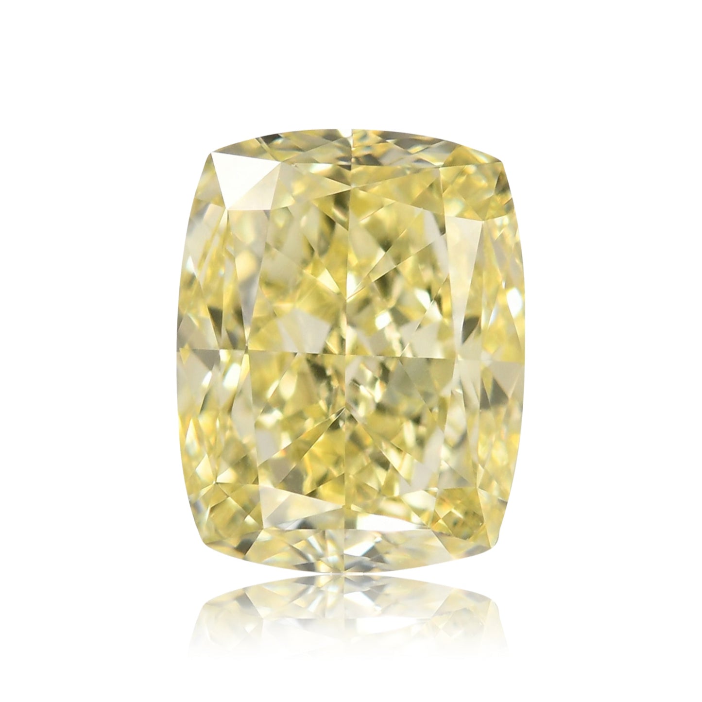 1,01 Karat Fancy Light Yellow Cushion Diamond VS2 GIA