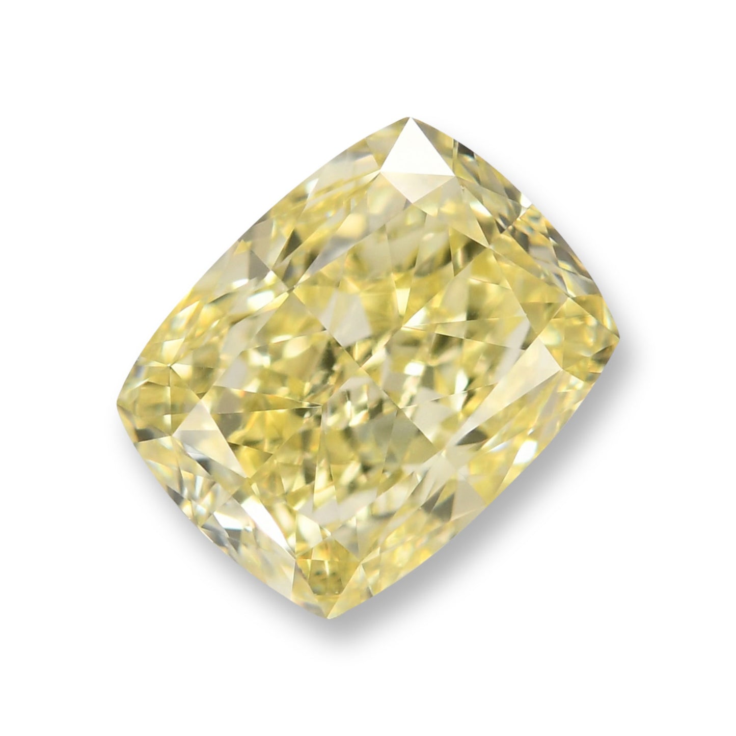 1,01 Karat Fancy Light Yellow Cushion Diamond VS2 GIA