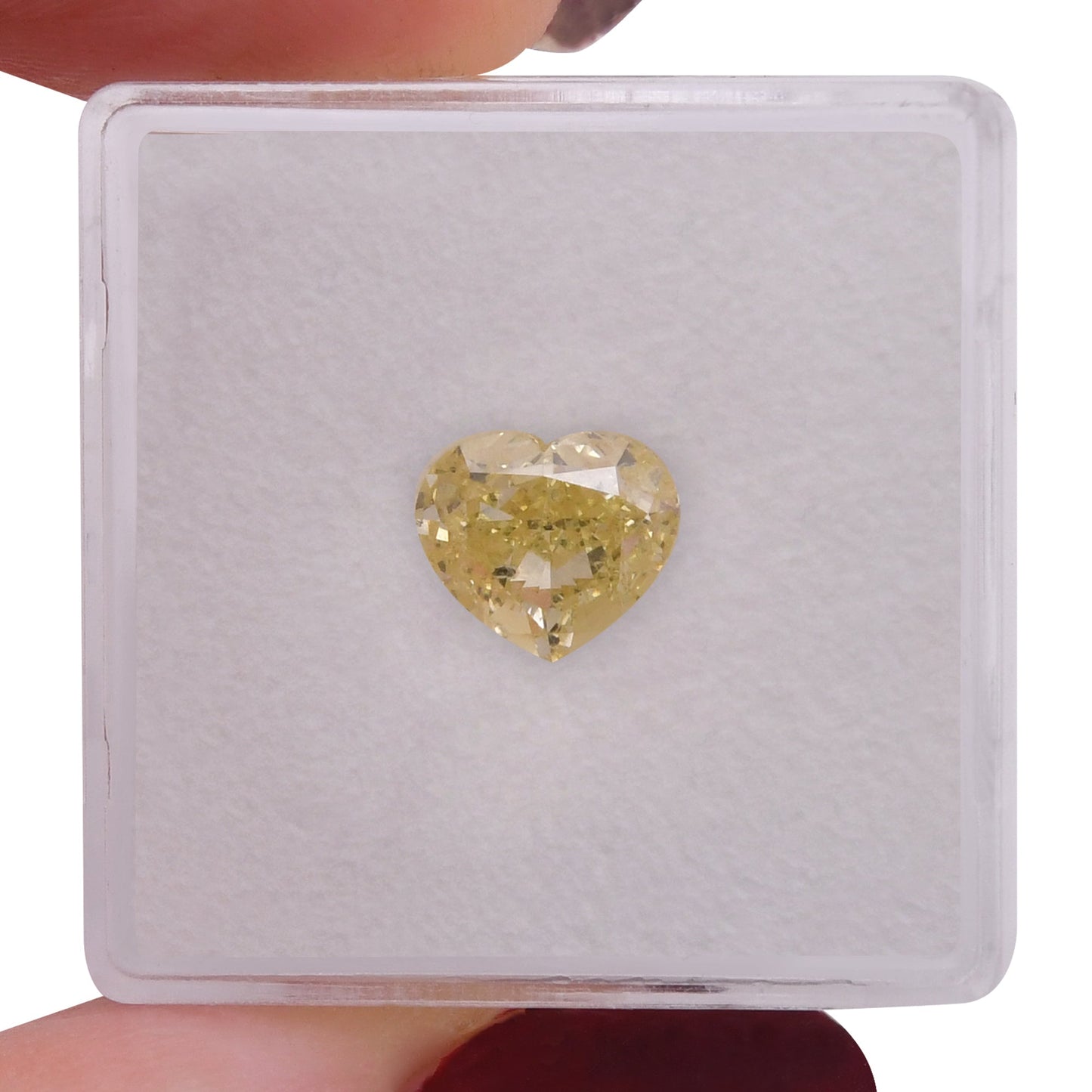 2,07 Karat Fancy Yellow Heart Diamant SI2 GIA