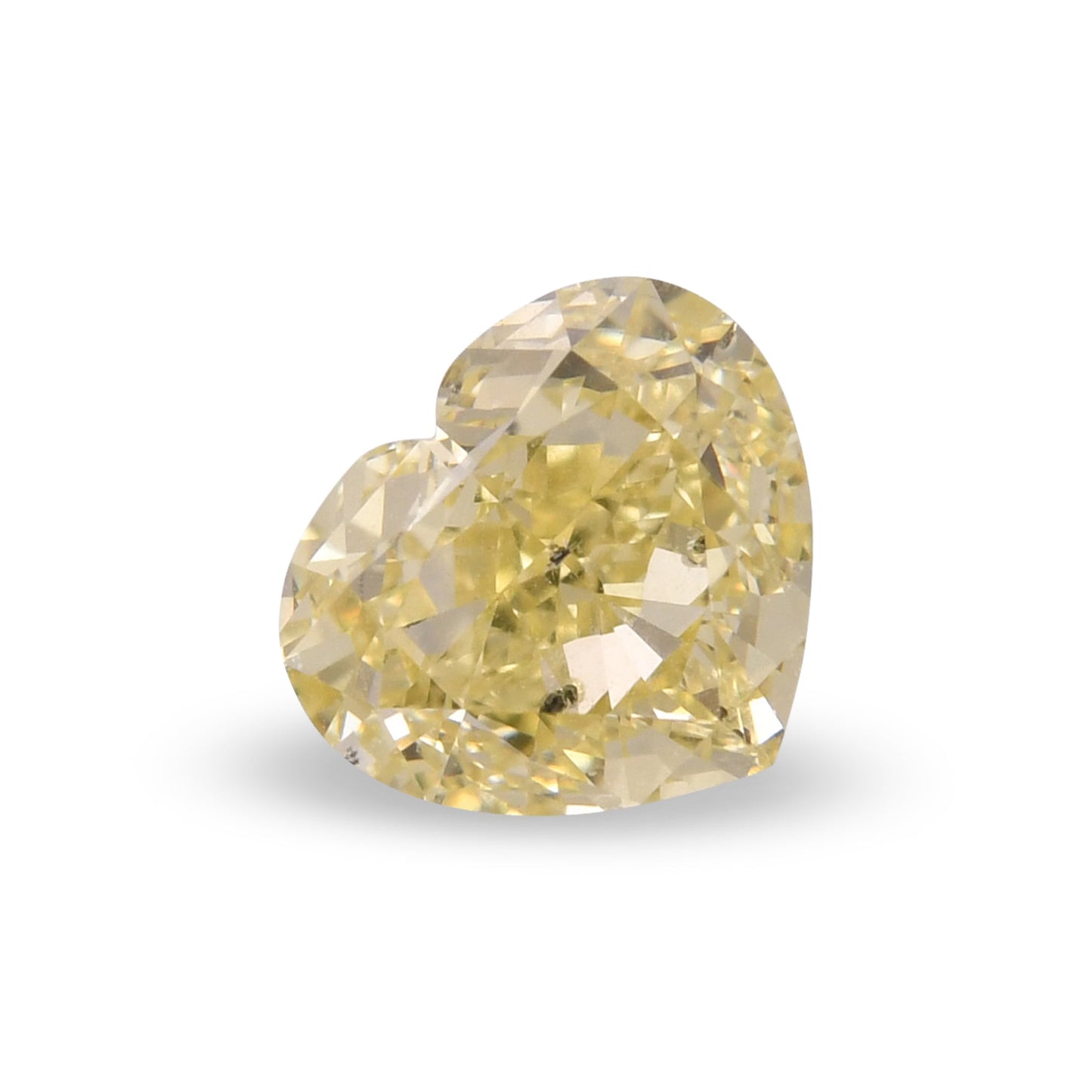 2,07 Karat Fancy Yellow Heart Diamant SI2 GIA