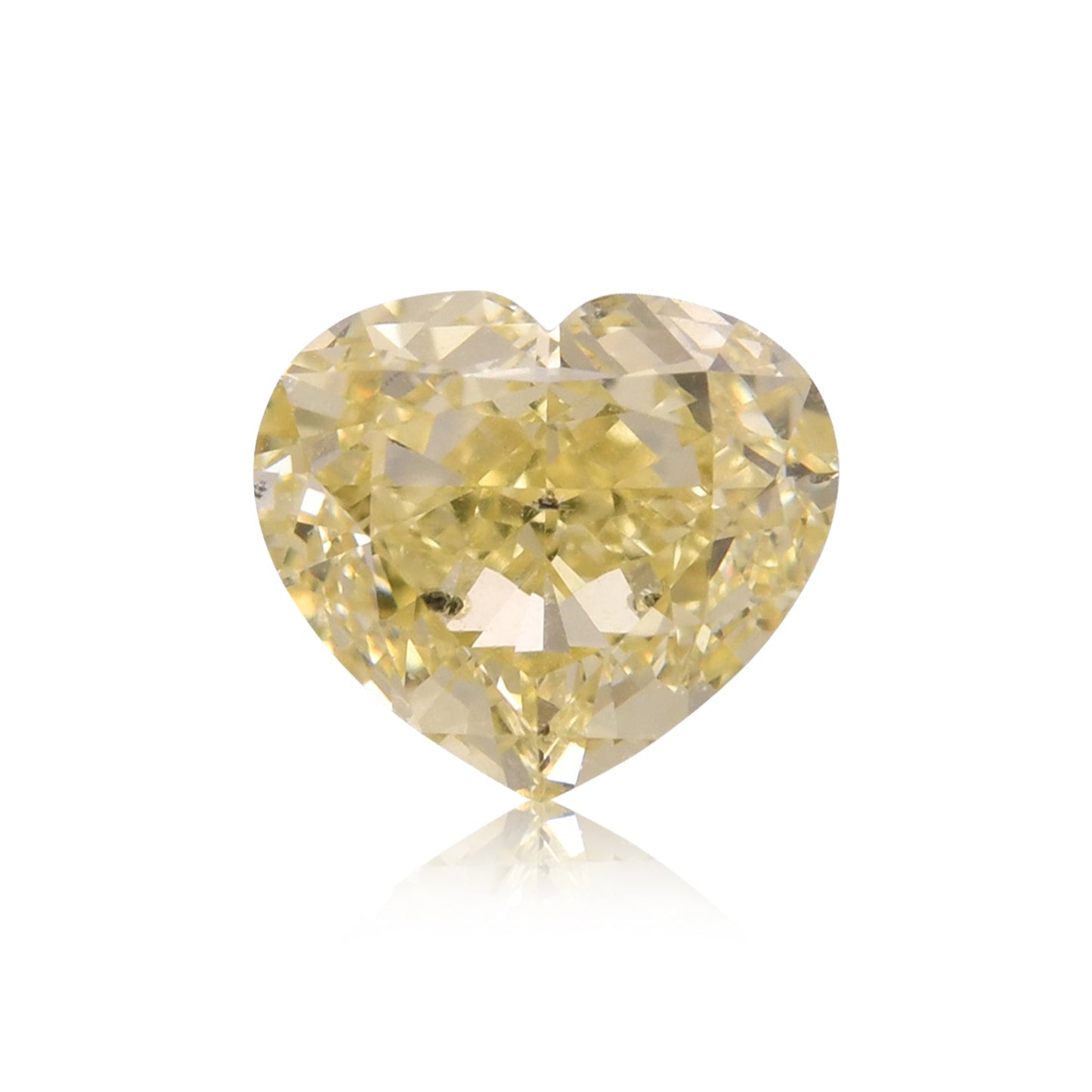 2,07 Karat Fancy Yellow Heart Diamant SI2 GIA