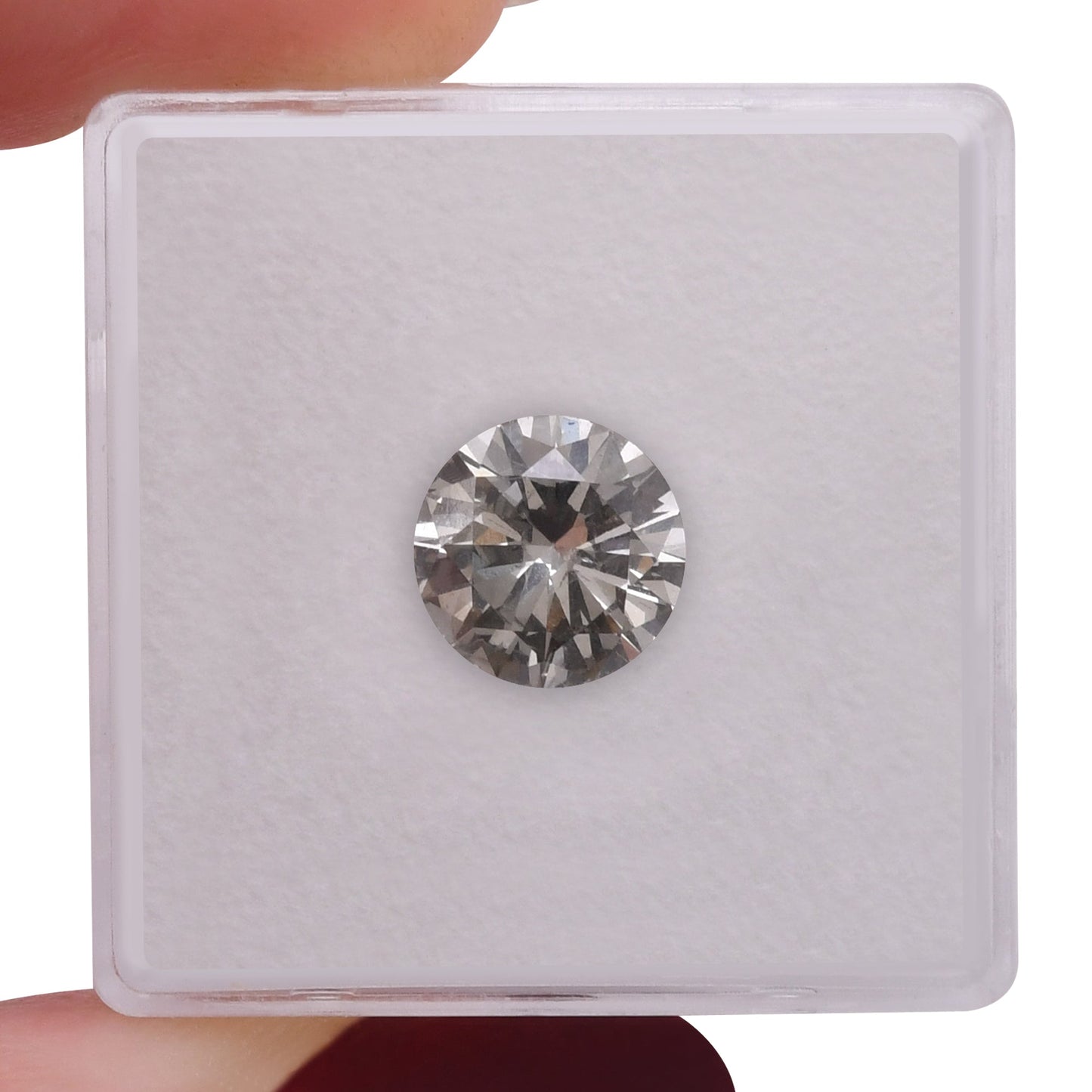 1.89 Carat Light Gray Round Brilliant Diamond I1 GIA