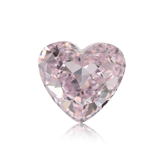 0.72 Carat Fancy Light Pink HEART Diamond VS2 GIA