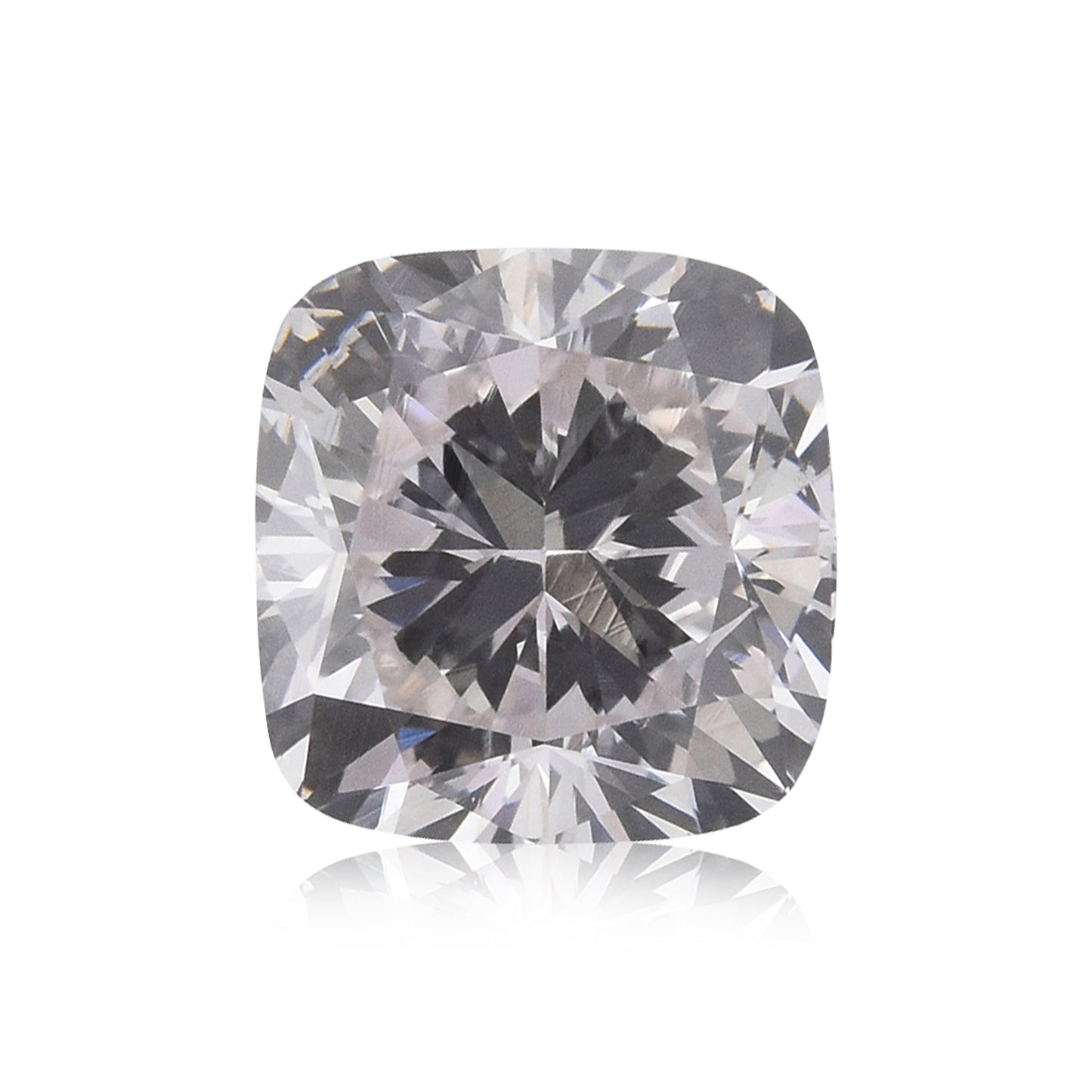 0,66 Karat sehr hellrosa Kissen-Diamant SI2 GIA