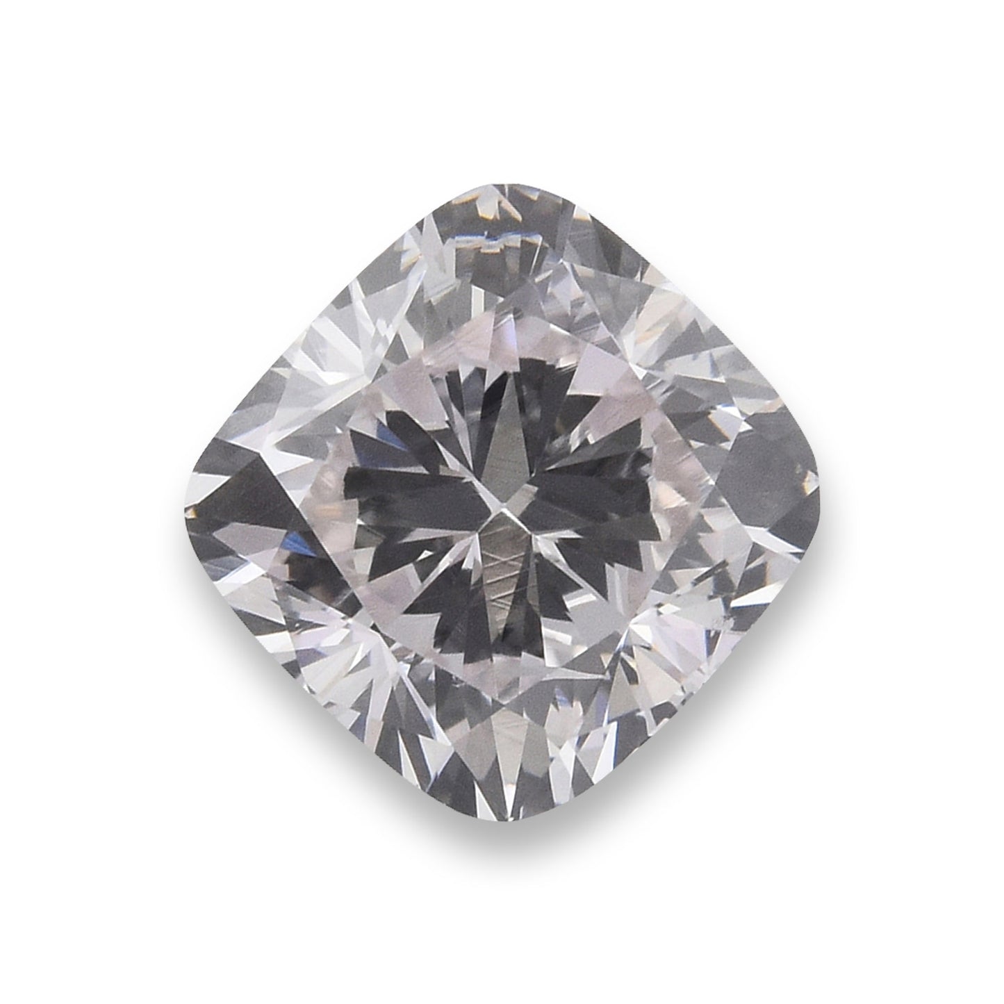 0,66 Karat sehr hellrosa Kissen-Diamant SI2 GIA