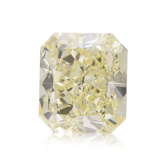 3,06 Karat hellgelber Diamant im Radiant-Schliff (SI2) GIA