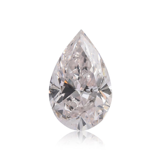 0.67 Carat Faint Pink Pear Diamond SI2 GIA