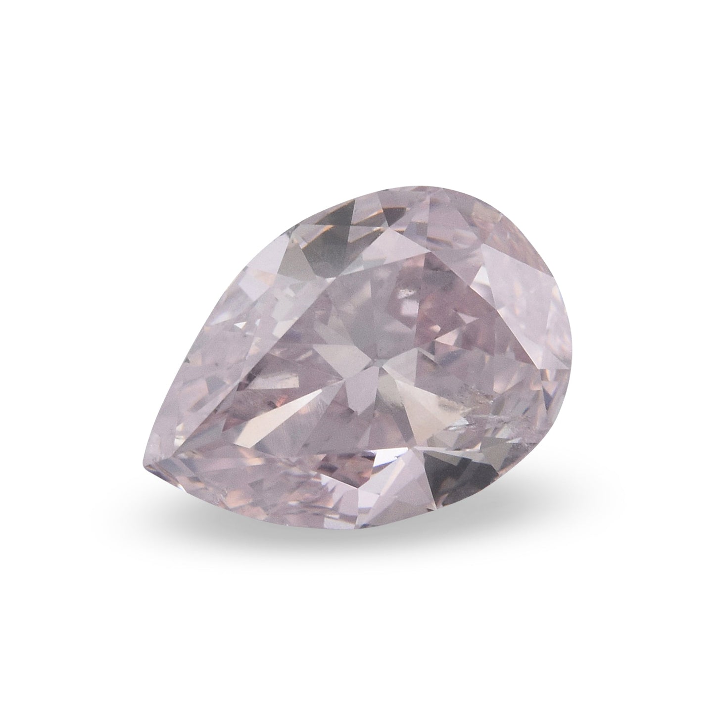 0.84 Carat Fancy Light Pink Pear Diamond (I1) GIA