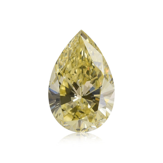 1,30 Karat Fancy Yellow Birnenförmiger Diamant SI2 GIA
