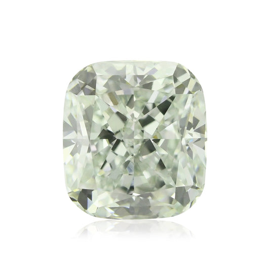 2,09 Karat sehr hellgrüner Kissen-Diamant VS2 GIA