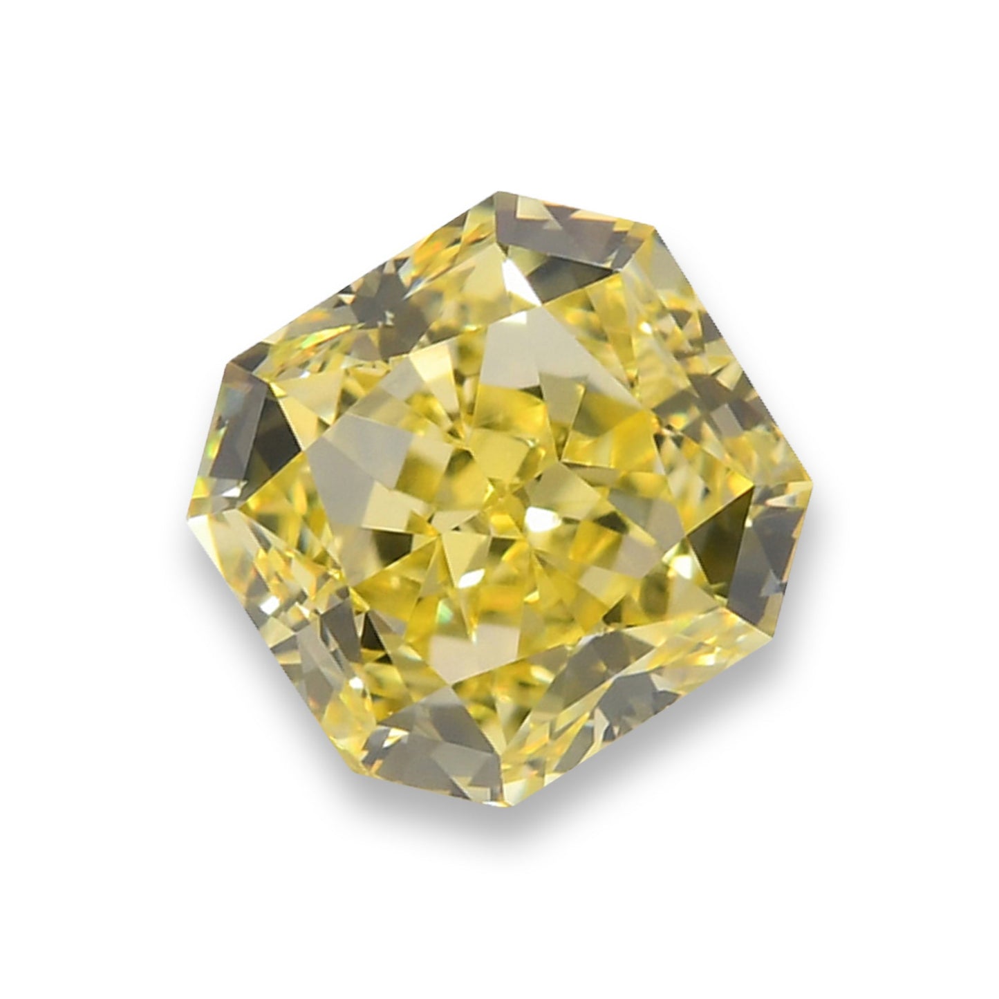 0,91 Karat Fancy Yellow Radiant VS1 GIA
