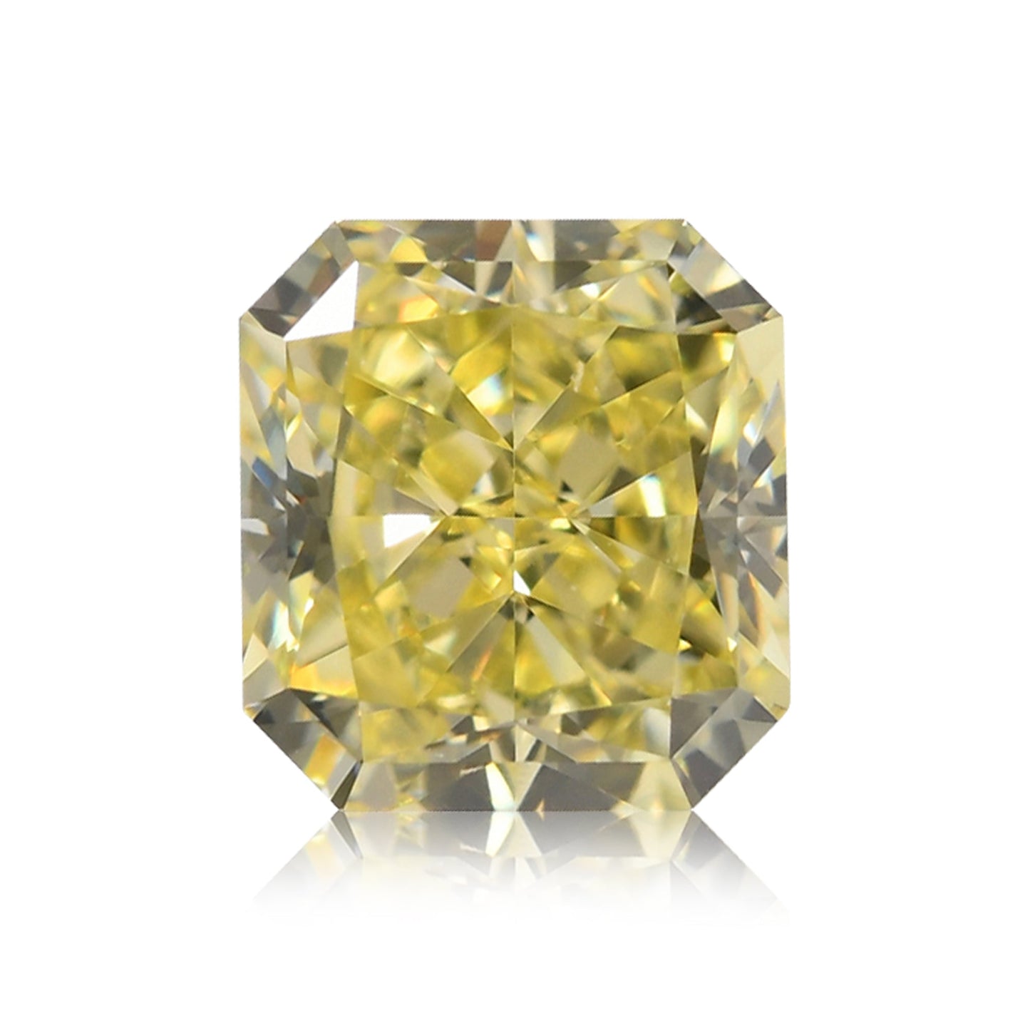 0,61 Karat Fancy Yellow Radiant VVS2 GIA