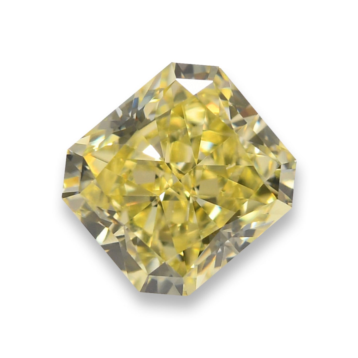 0,61 Karat Fancy Yellow Radiant VVS2 GIA
