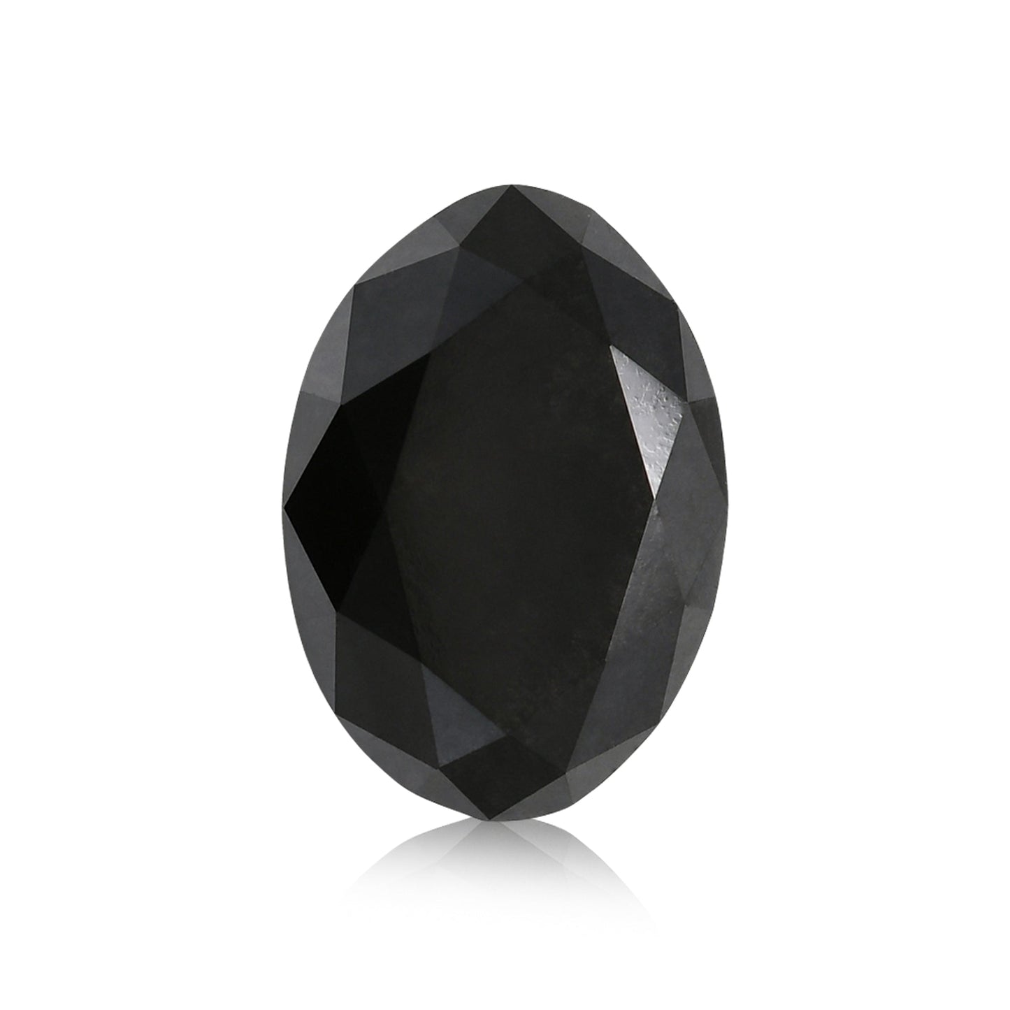 3,19 Karat Fancy Black Oval Diamond GIA
