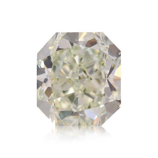2,03 Karat Fancy Yellowish Green Radiant VS2 GIA
