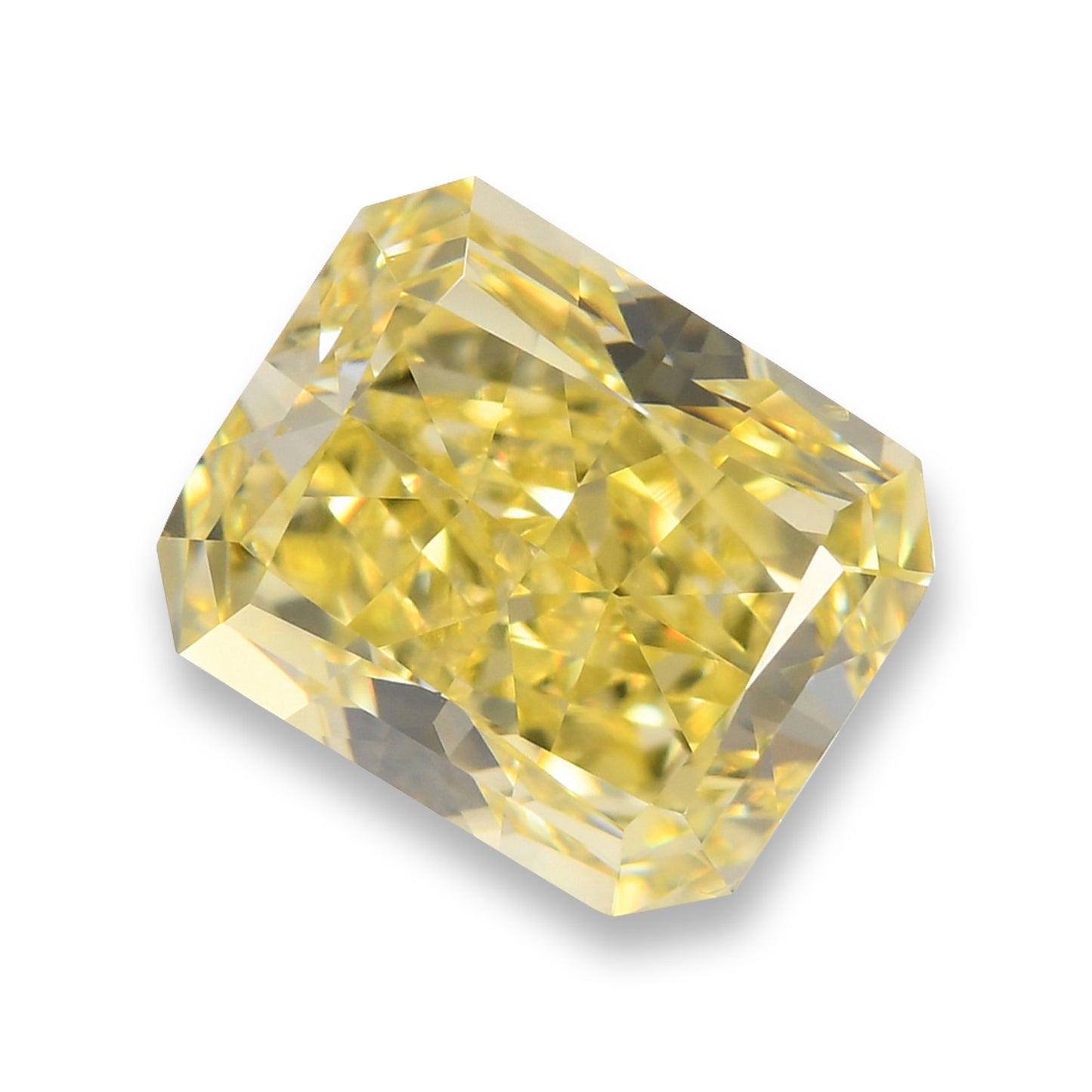 1.90 Carat Fancy Yellow Radiant Diamond SI1 GIA