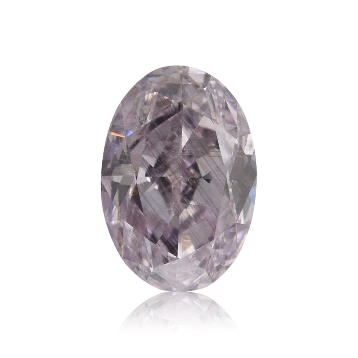 0.50 Carat Fancy Brownish Purplish Pink Oval Diamond SI2 GIA