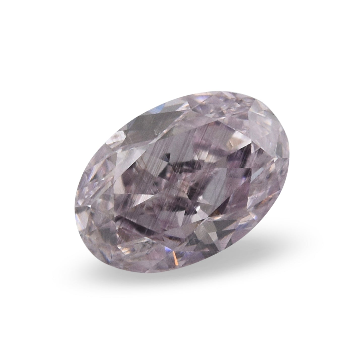 0.50 Carat Fancy Brownish Purplish Pink Oval Diamond SI2 GIA