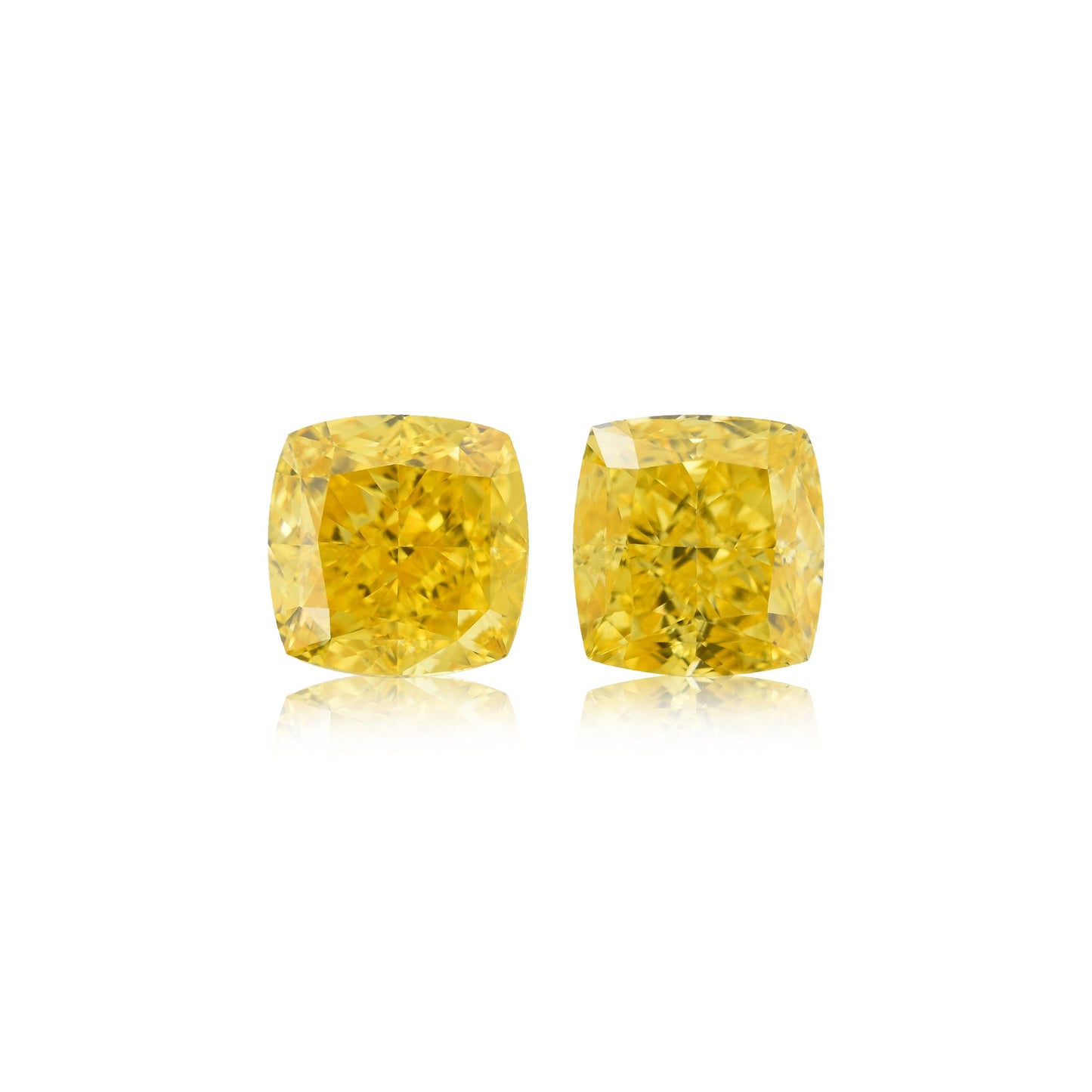 1,43 Karat Fancy Vivid Orange Yellow Cushion Diamanten VS2
