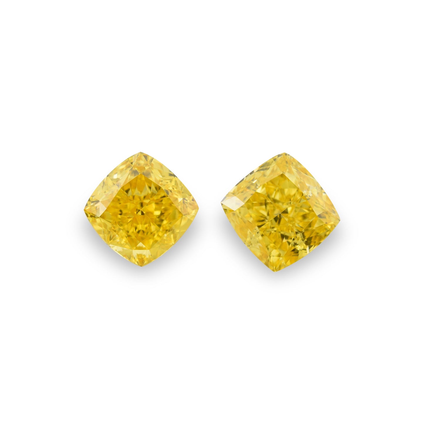 1,43 Karat Fancy Vivid Orange Yellow Cushion Diamanten VS2