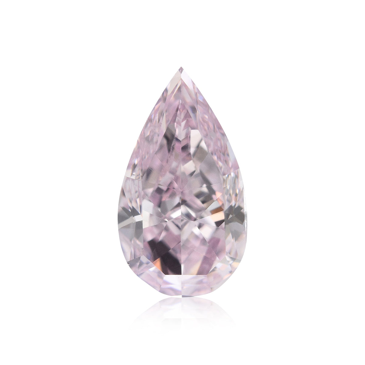 0.78 Carat Fancy Purplish Pink Pear Diamond VS1 GIA