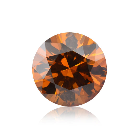 0,67 Karat Fancy Deep Brownish Yellowish Orange Rundbrillanter SI1 GIA
