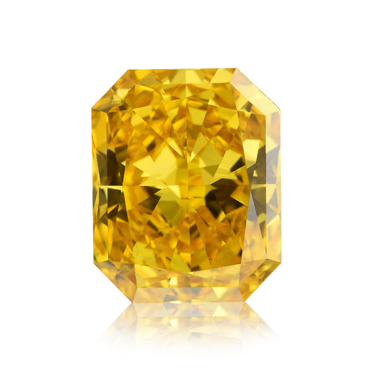 1,03 Karat Fancy Vivid Orange Yellow Radiant Diamant VS2 GIA