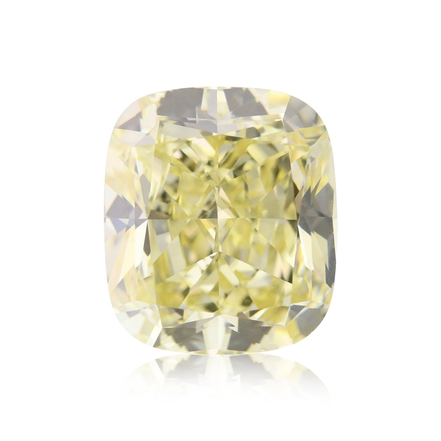 2,13 Karat Fancy Yellow Cushion Diamond VS2 GIA